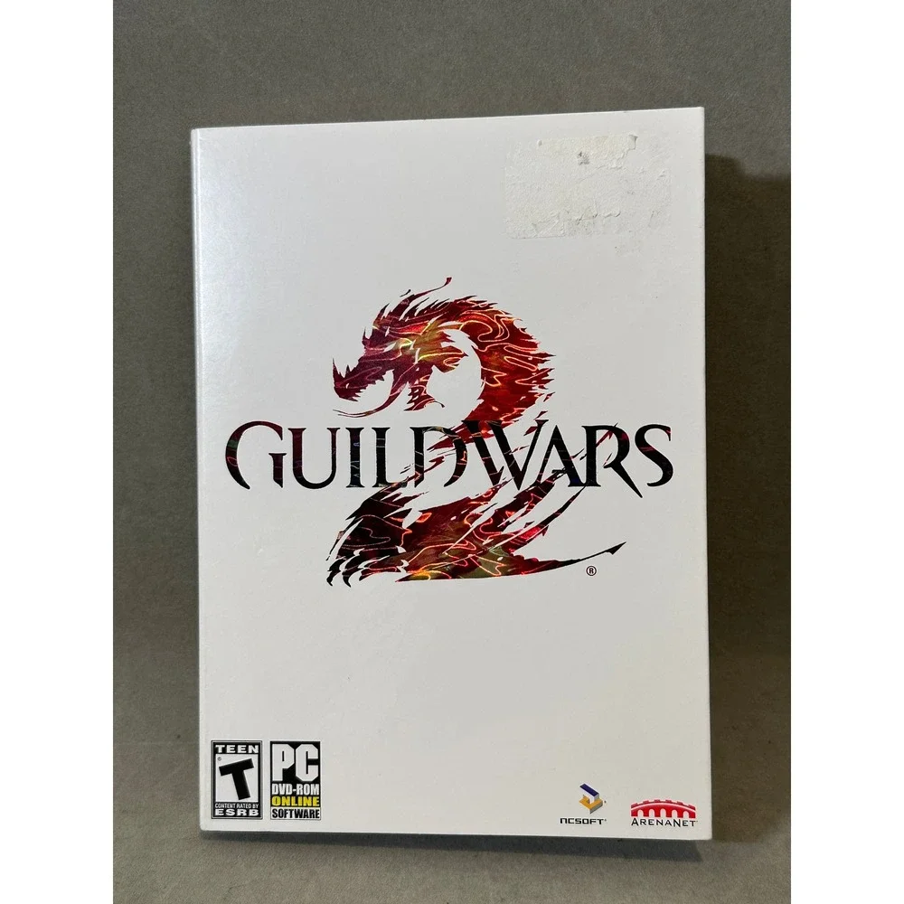 Guild Wars 2 PC Game DVD-ROM ArenaNet NCSoft with Sleeve and Manual 2-Disc Set